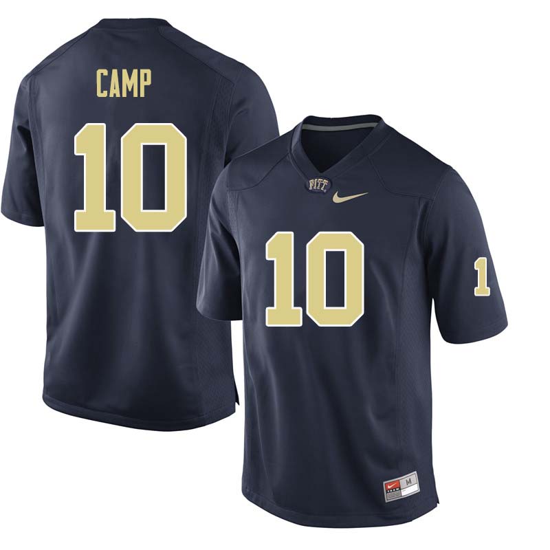 Men #10 Keyshon Camp Pittsburgh Panthers College Football Jerseys Sale-Navy